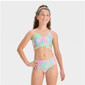 Girls' Visit The Eastside Leaf Printed Bikini Set - art class
